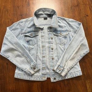 Vintage xhilaration Jean Jacket with Metal Studs L